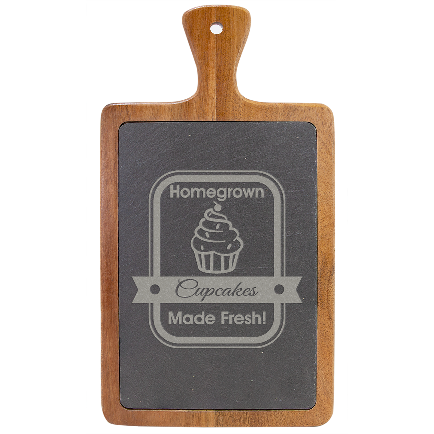 Butcher Board w/Slate - Single Side Engraved