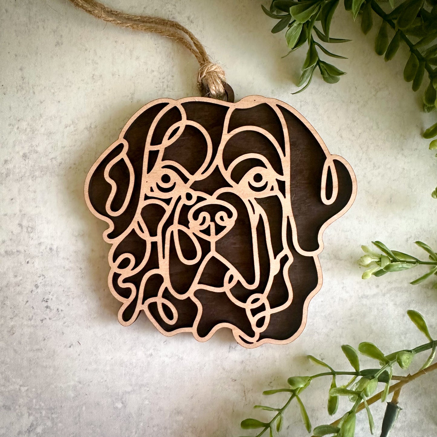 Personalized Dog Ornament