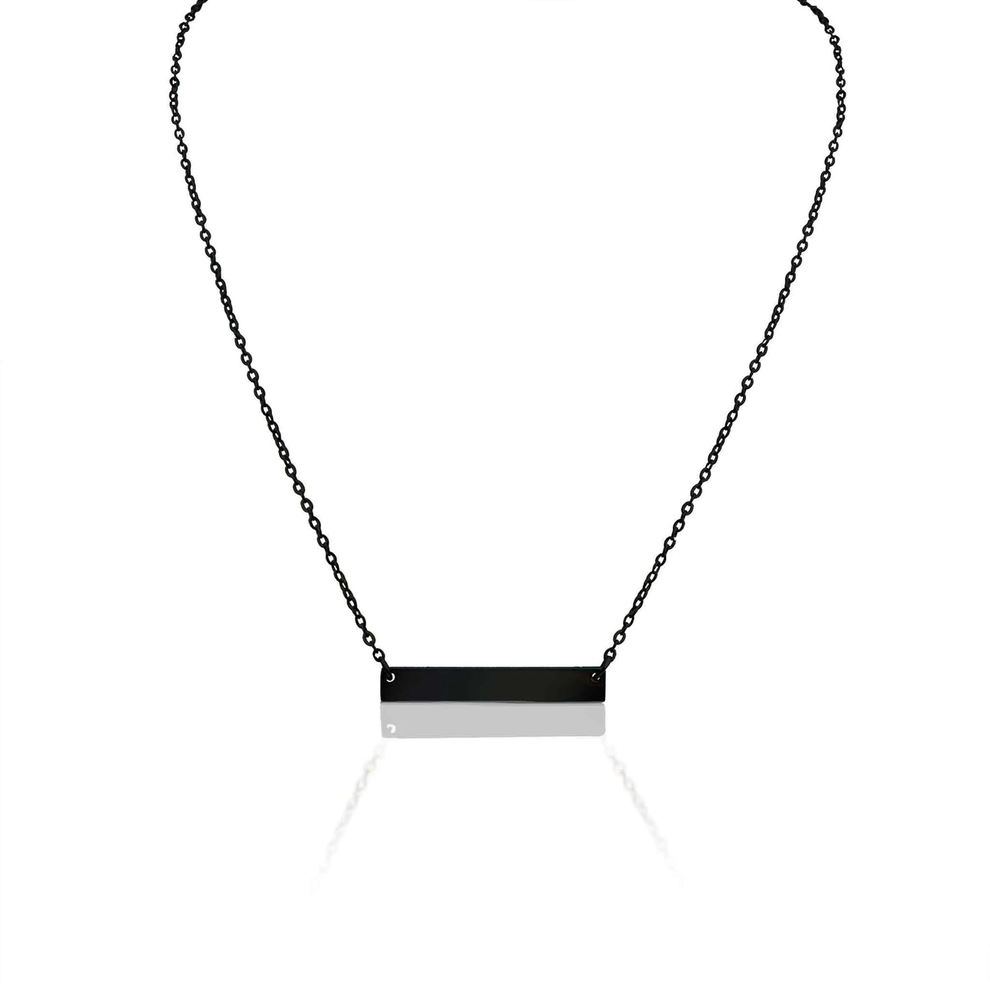 Stainless Bar Necklace - 18"