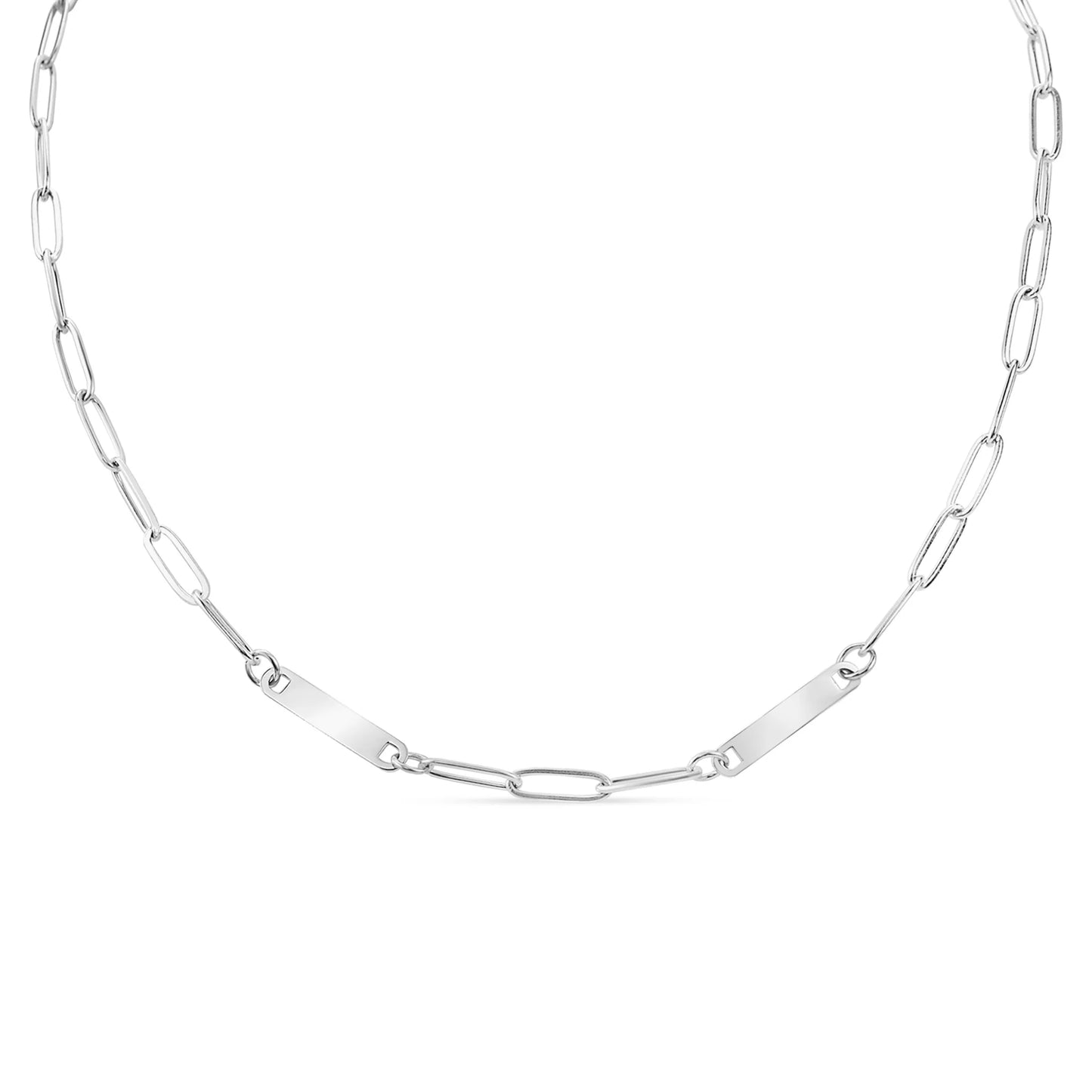 Paperclip 2 Bar Necklace - 18"