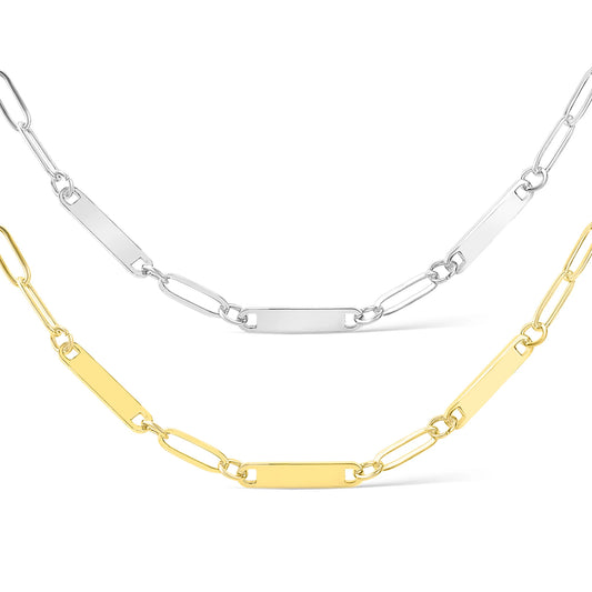 Paperclip 3 Bar Necklace - 18"